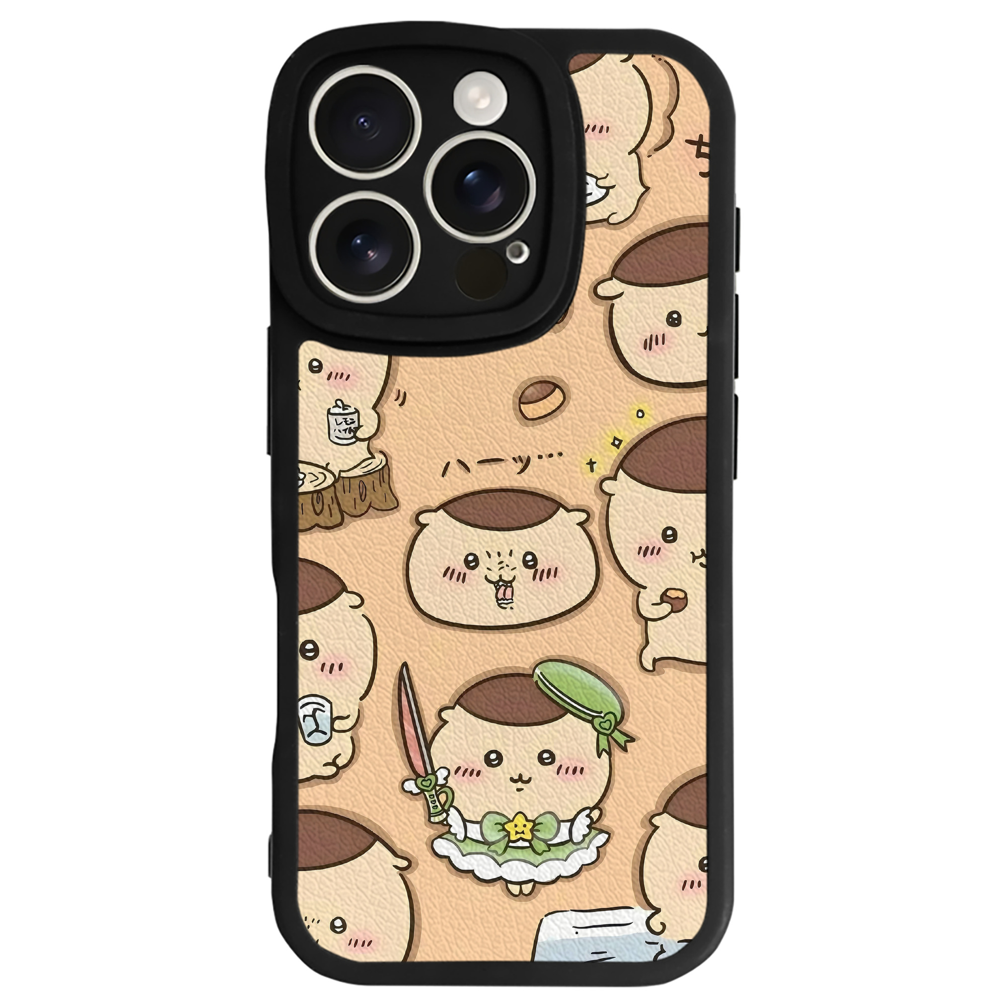 （画像用） ちいかわ Chii-kawa 【iPhone 16シリーズ対応】シリコンスマホケース（レザー調） 材質：シリコン